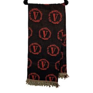 Authentic Vlone Juice World Blanket 60x40 Black Red Circle Woven Tapestry BNWT